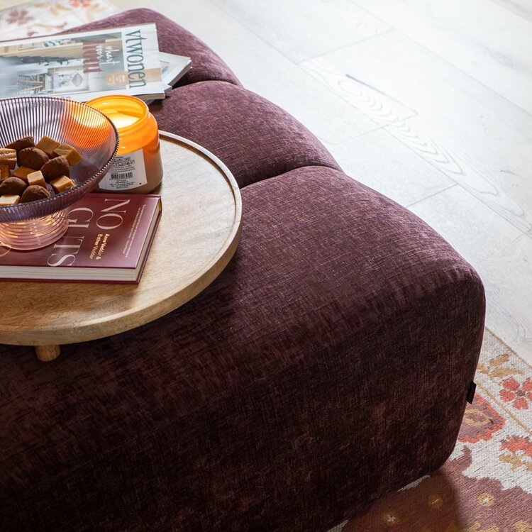 Hocker Luca Chenille lila