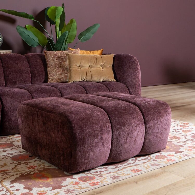 Hocker Luca Chenille lila