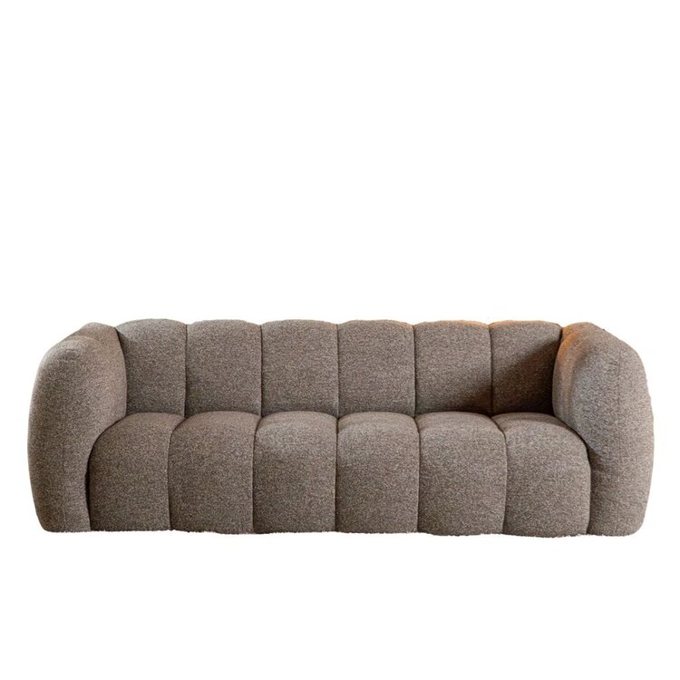 3-Sitzer Sofa Luca Bouclé braun/grau