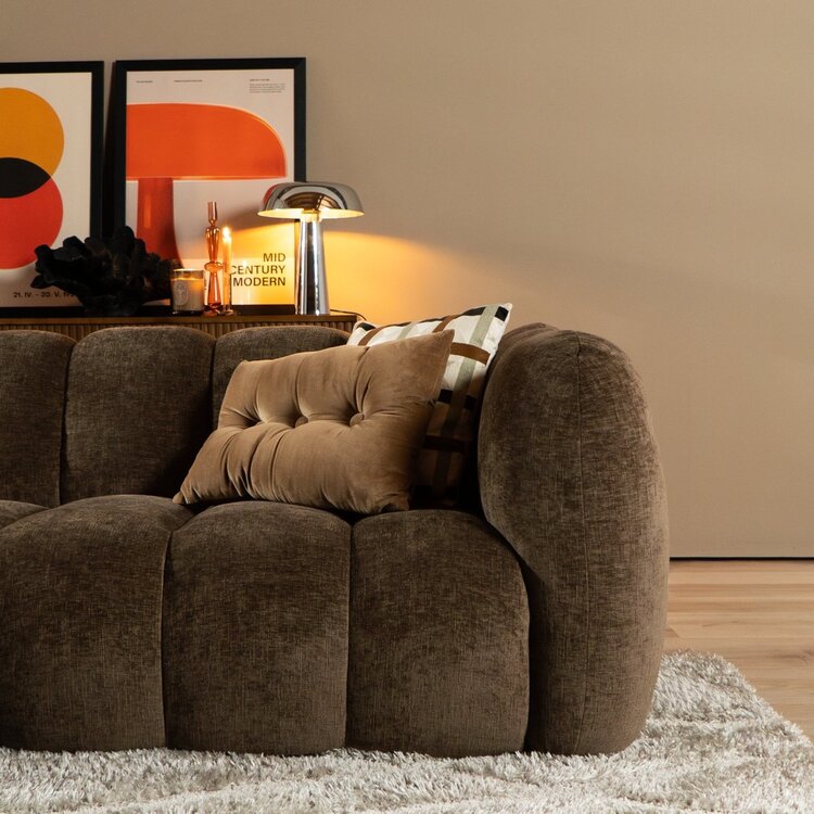 Ecksofa Luca Chenille mocha links