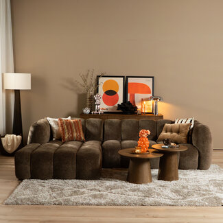 Ecksofa Luca Chenille mocha links