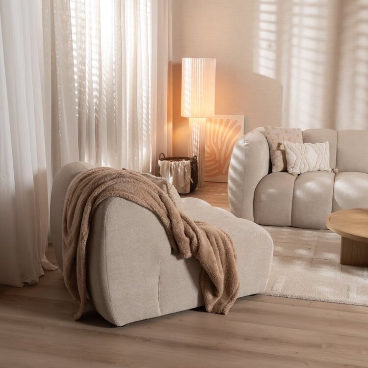 Sessel Luca Chenille beige