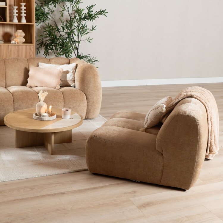 Sessel Luca Chenille peach