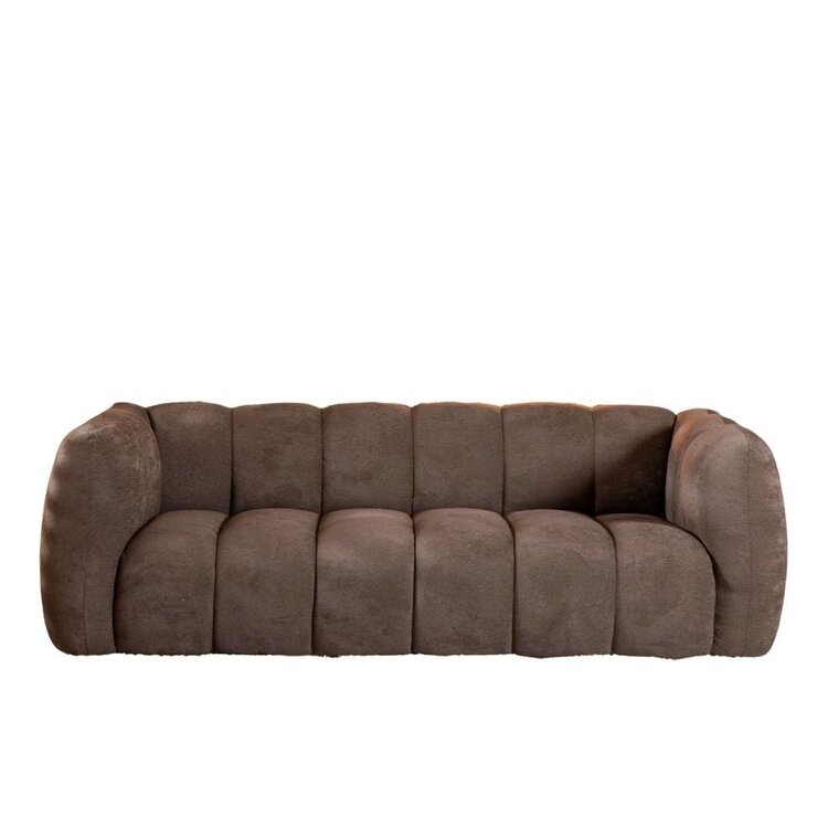 3-Sitzer Sofa Luca Chenille braun