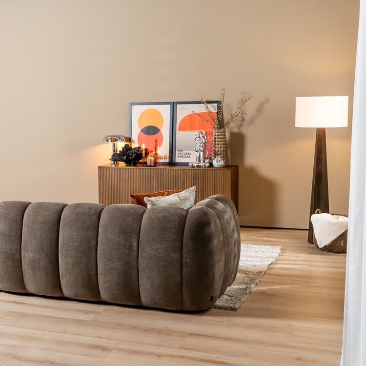 Ecksofa Luca Chenille braun rechts