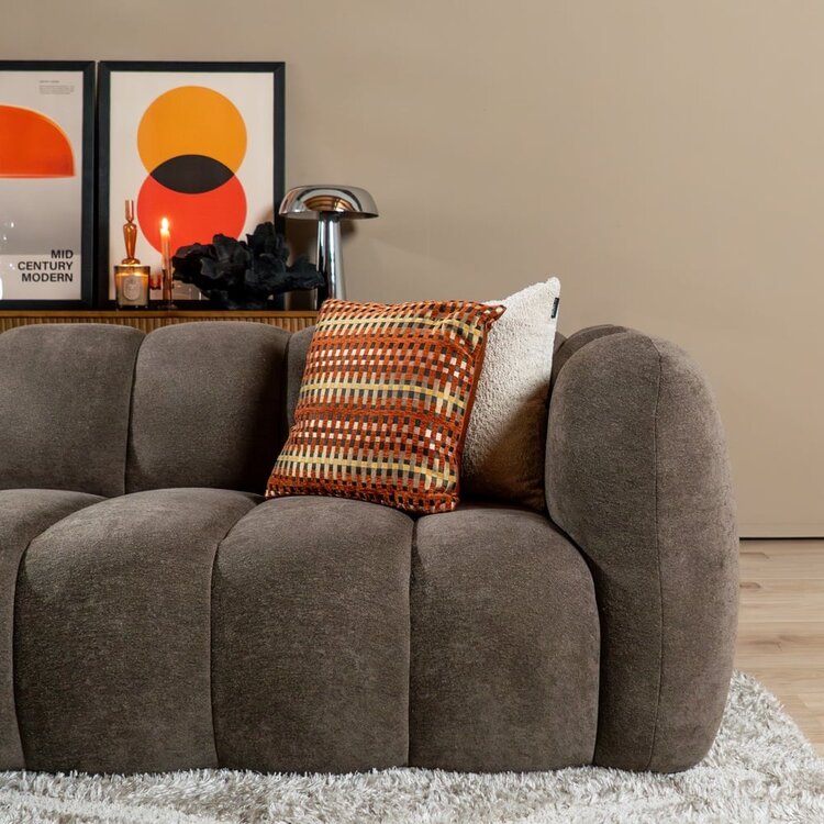 Ecksofa Luca Chenille braun links