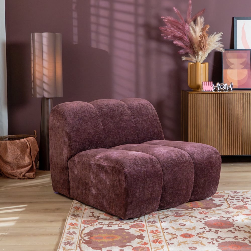Sessel Luca Chenille lila