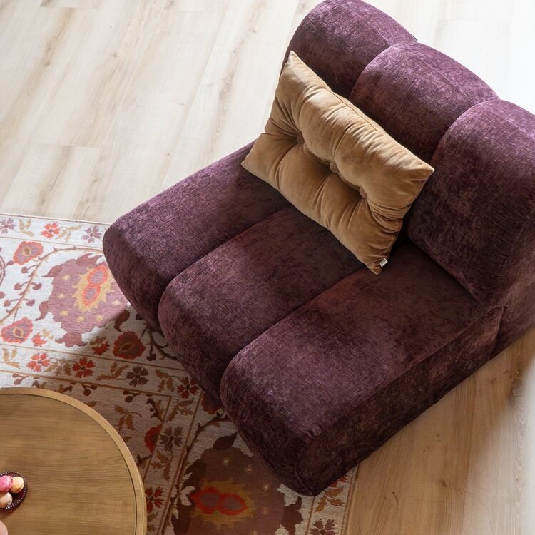 Sessel Luca Chenille lila