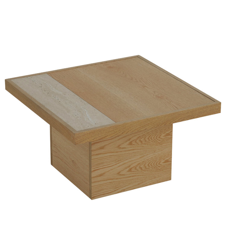 Couchtisch Java 70x70 cm Eiche hell