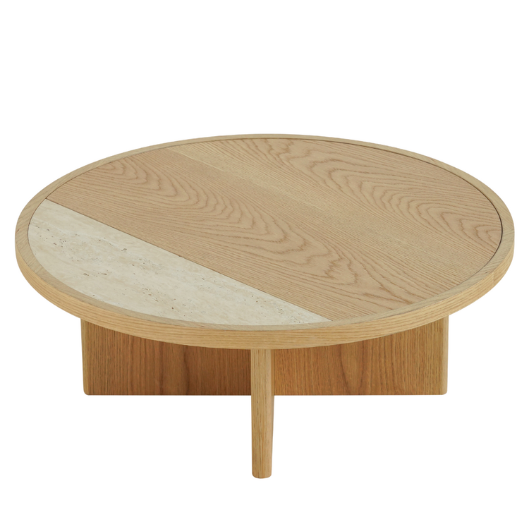 Couchtisch Maeva Ø80 cm Eiche hell