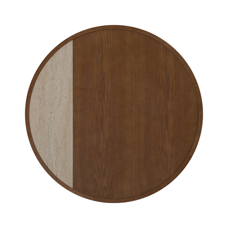 Couchtisch Maeva rund Ø80 cm Eiche dunkel