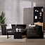 Ecksofa Memphis Eco-Leder anthrazit rechts