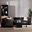 Ecksofa Memphis Eco-Leder anthrazit links