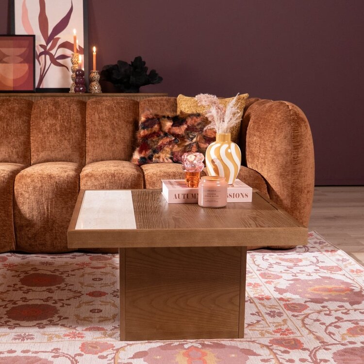 Couchtisch Java 70x70 cm Eiche dunkel