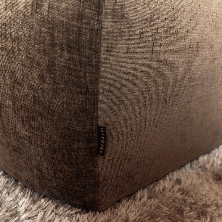 Hocker Luca Chenille mocha