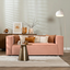 Samt Sofa Memphis 2,5-Sitzer rosa