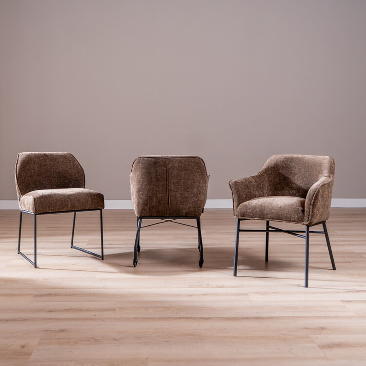 Esszimmerstuhl Momo Chenille Mocha