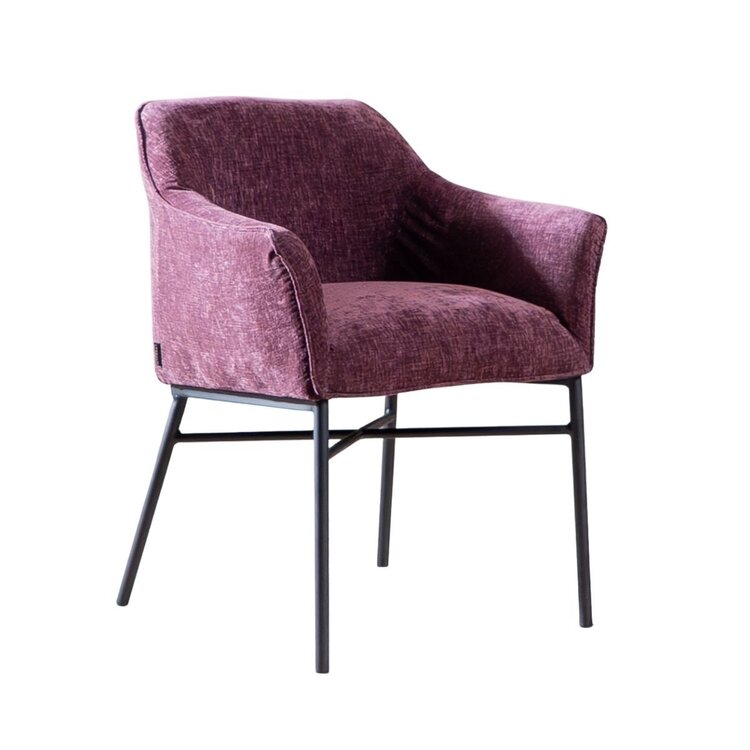 Esszimmerstuhl Nubo Chenille Lila