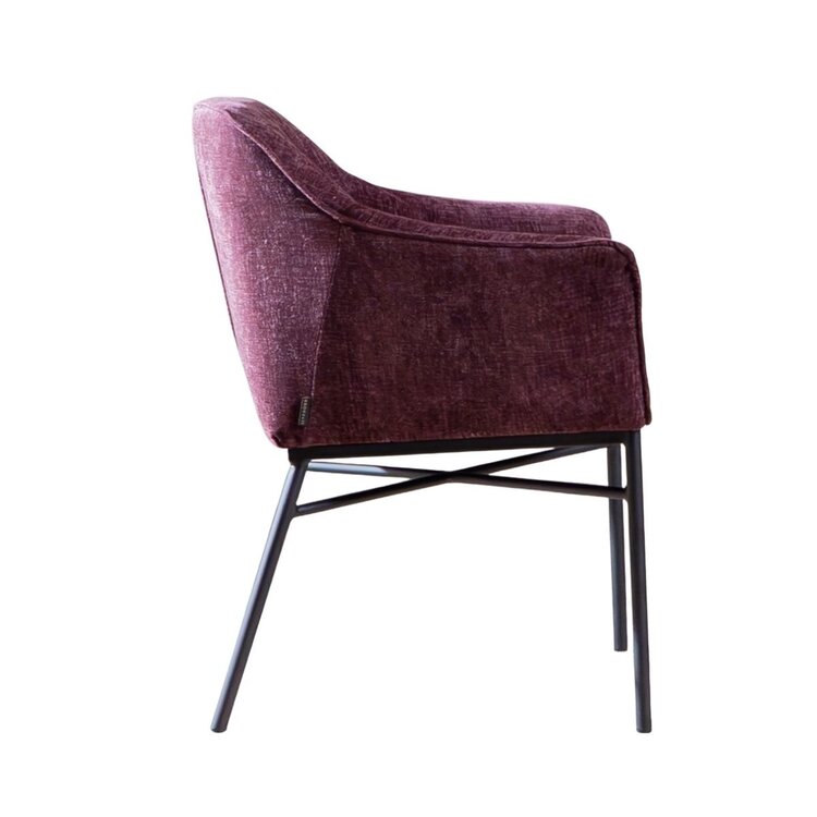 Esszimmerstuhl Nubo Chenille Lila