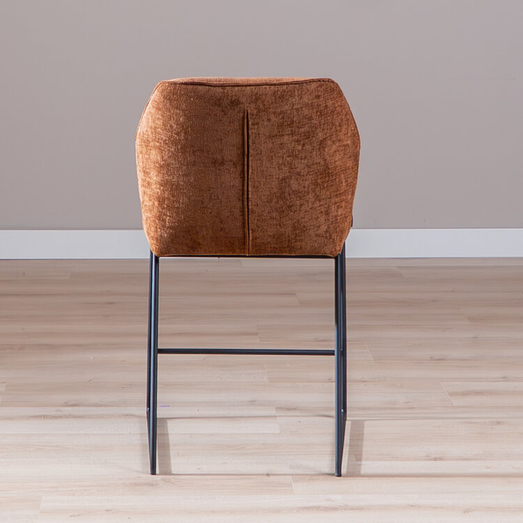 Barhocker Momo Chenille Kupfer 73 cm