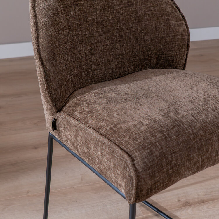 Barhocker Momo Chenille Mocha 73 cm