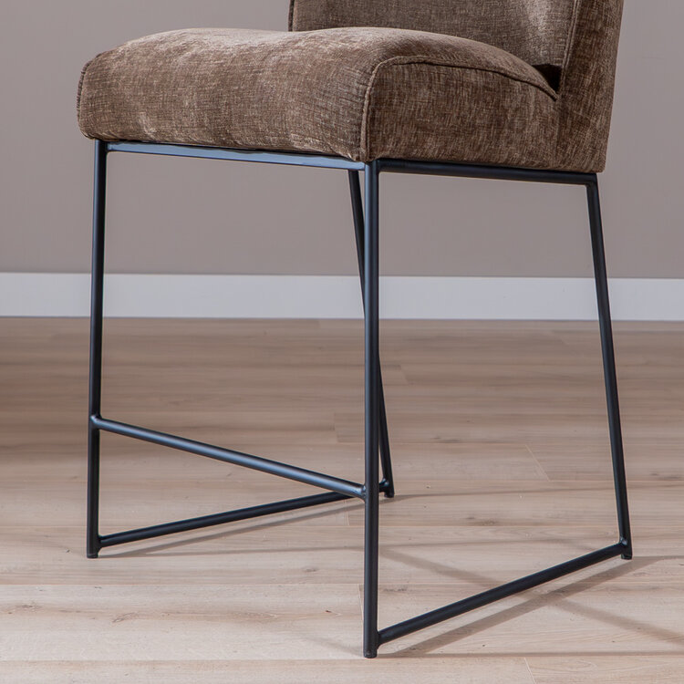 Barhocker Momo Chenille Mocha 73 cm