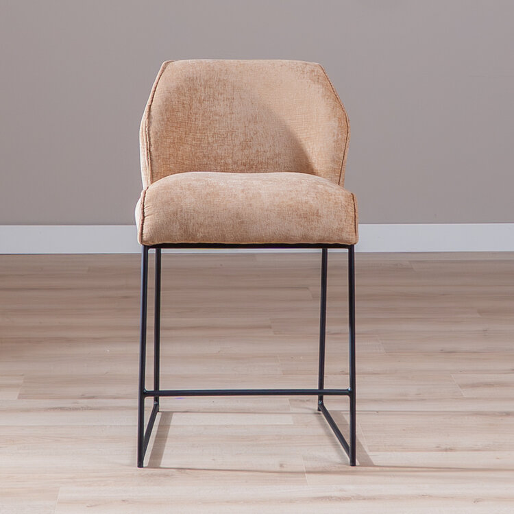 Barhocker Momo Chenille Peach 73 cm