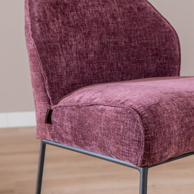 Barhocker Momo Chenille Lila 73 cm