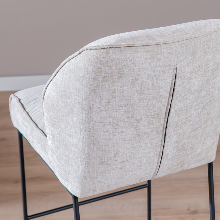 Barhocker Momo Chenille Sand 73 cm