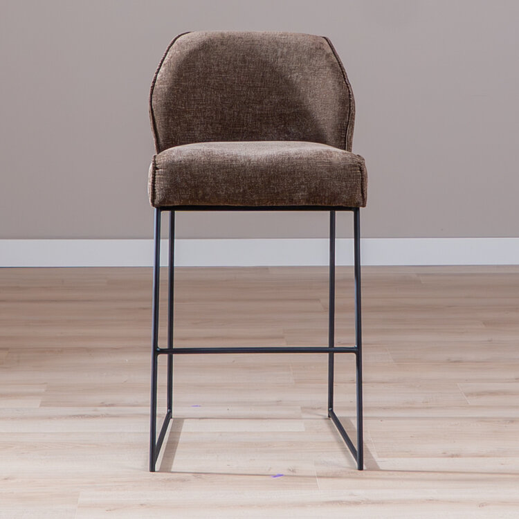Barhocker Momo Chenille Mocha 85 cm