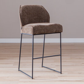 Barhocker Momo Chenille Mocha 85 cm