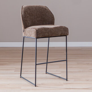 Barhocker Momo Chenille Mocha 85 cm