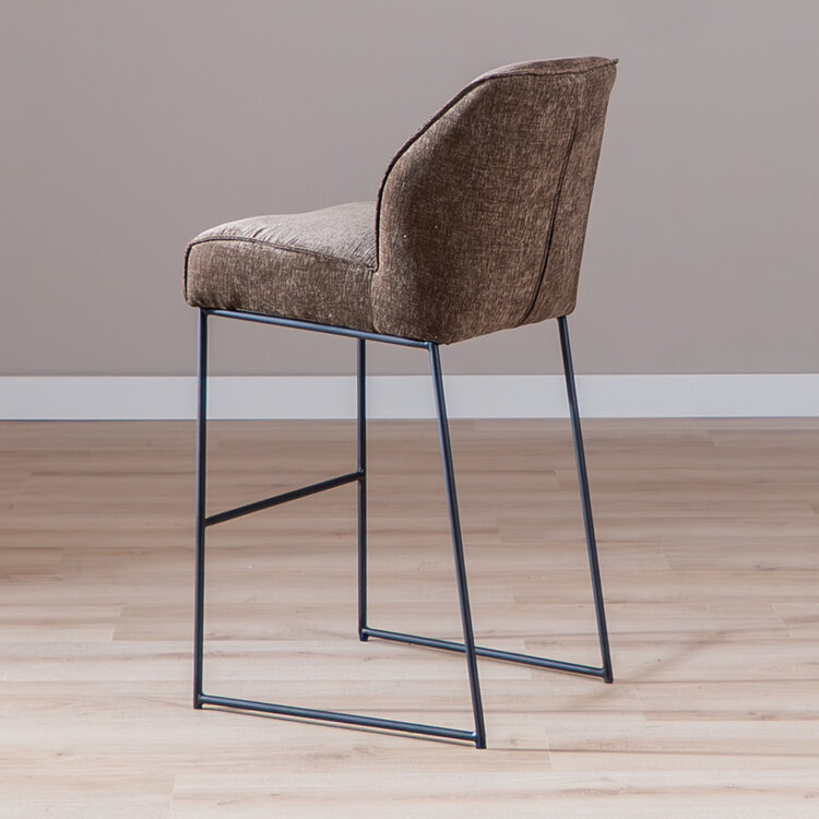 Barhocker Momo Chenille Mocha 85 cm