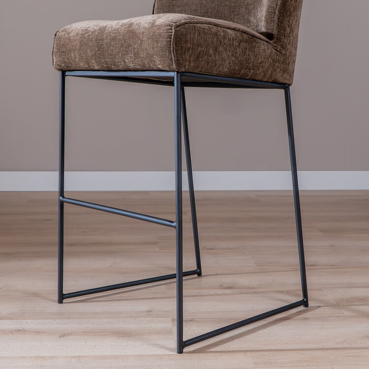 Barhocker Momo Chenille Mocha 85 cm