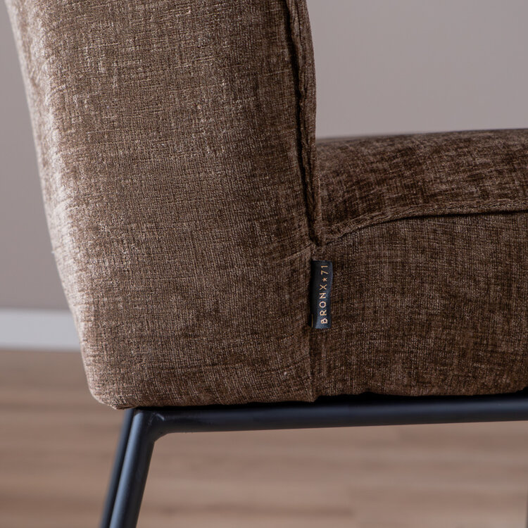 Barhocker Momo Chenille Mocha 85 cm