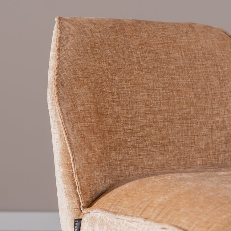 Barhocker Momo Chenille Peach 85 cm