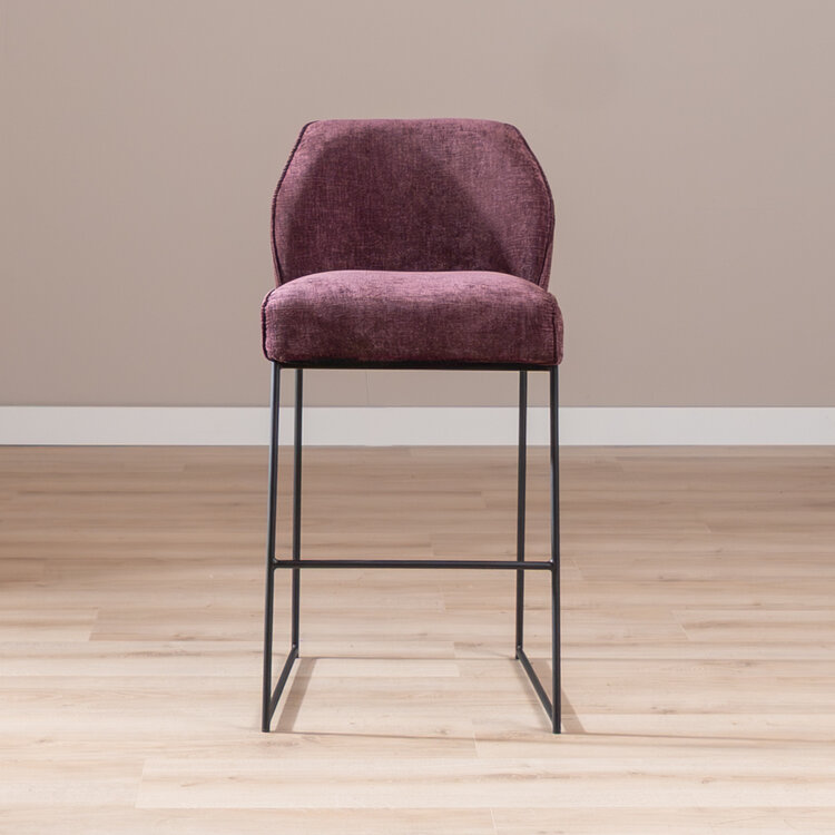 Barhocker Momo Chenille Lila 85 cm