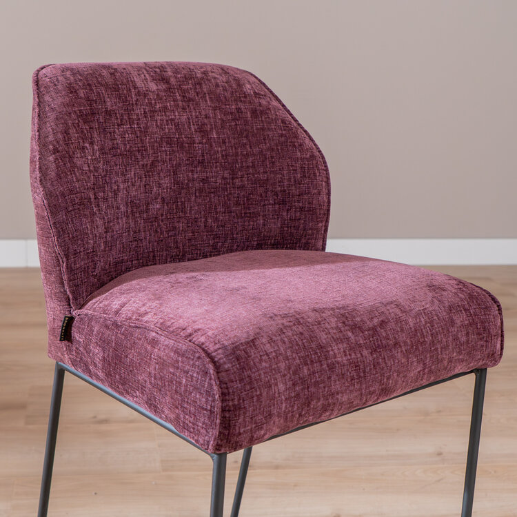 Barhocker Momo Chenille Lila 85 cm