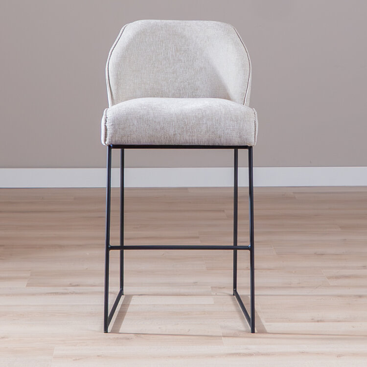 Barhocker Momo Chenille Sand 85 cm