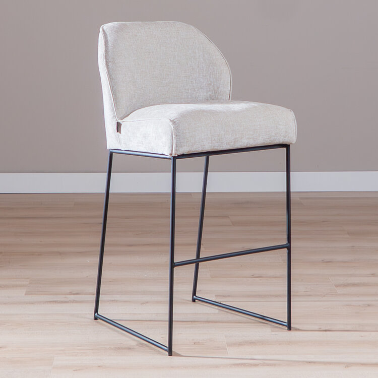 Barhocker Momo Chenille Sand 85 cm