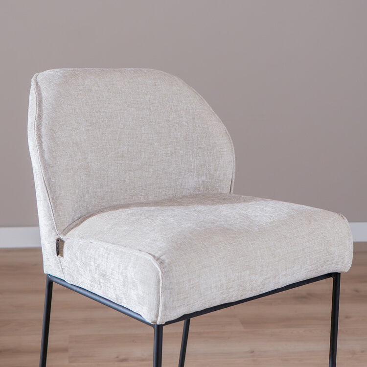 Barhocker Momo Chenille Sand 85 cm