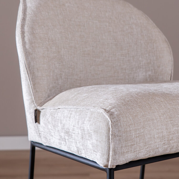 Barhocker Momo Chenille Sand 85 cm