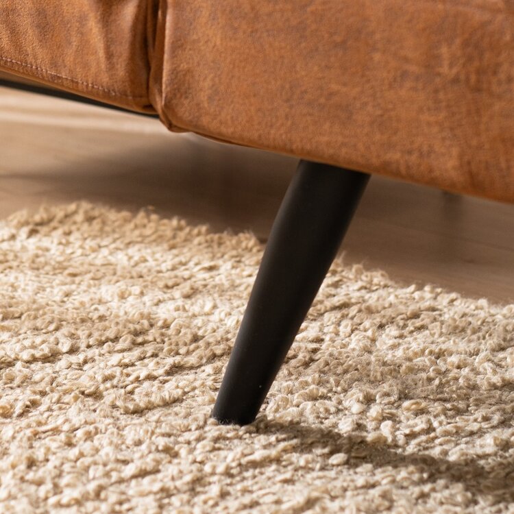 Schlafsofa 1,5-Sitzer Timo Eco-Leder cognac