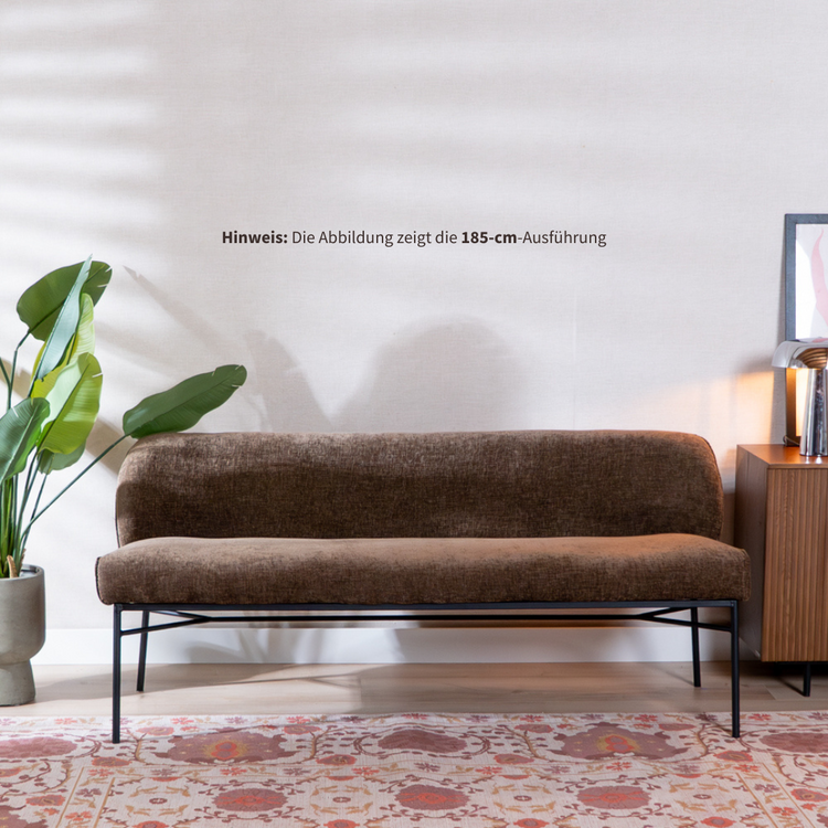 Esszimmerbank Momo Chenille Mocha 155 cm