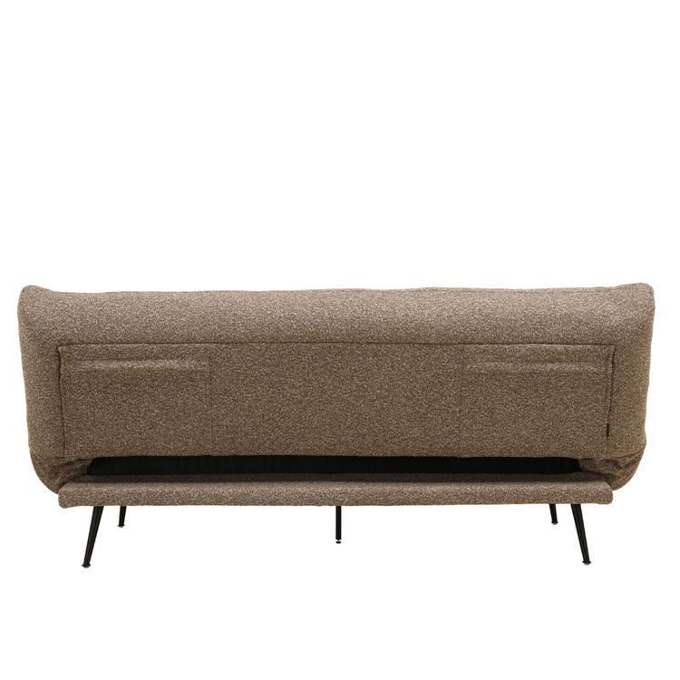 Schlafsofa 1-Sitzer Mira Bouclé-Melange braun