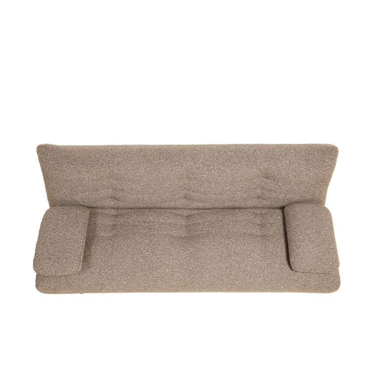 Schlafsofa 1-Sitzer Mira Bouclé-Melange braun