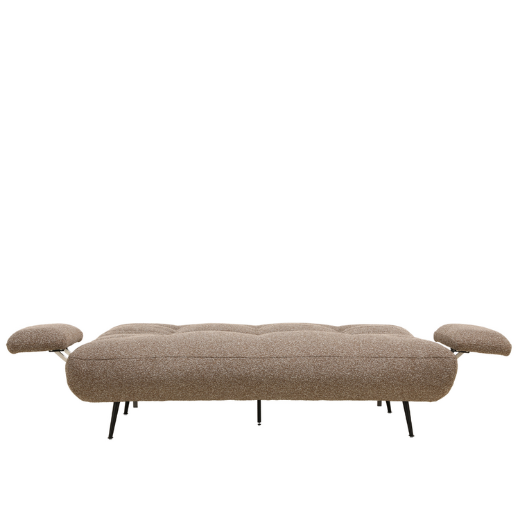 Schlafsofa 1-Sitzer Mira Bouclé-Melange braun