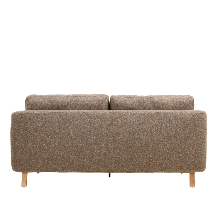 Schlafsofa 2-Sitzer Lauri Bouclé Melange braun