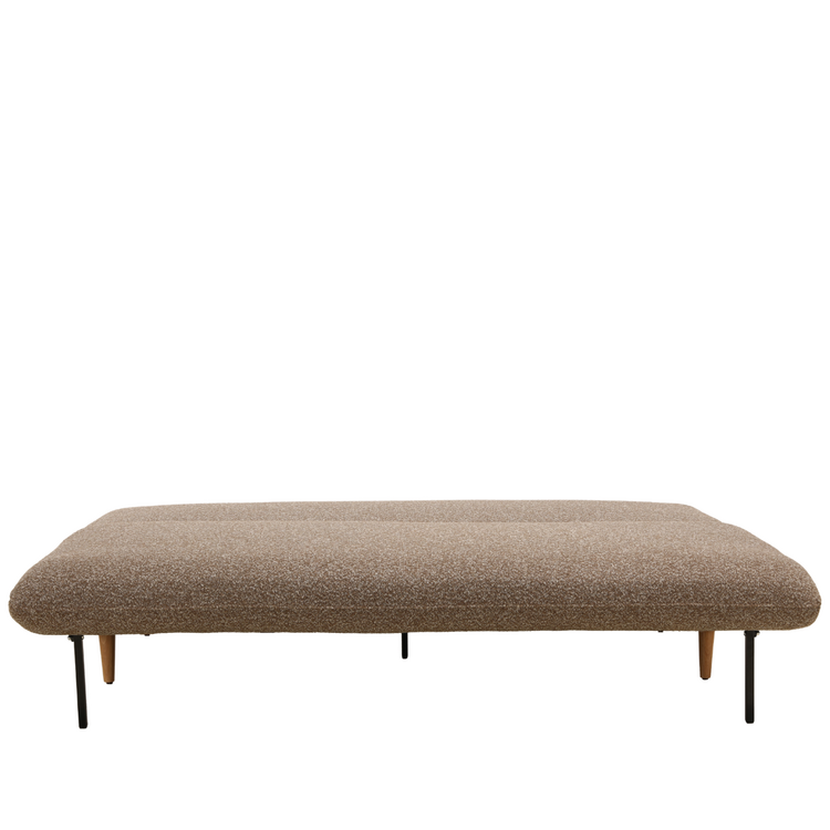 Schlafsofa 2-Sitzer Lauri Bouclé Melange braun