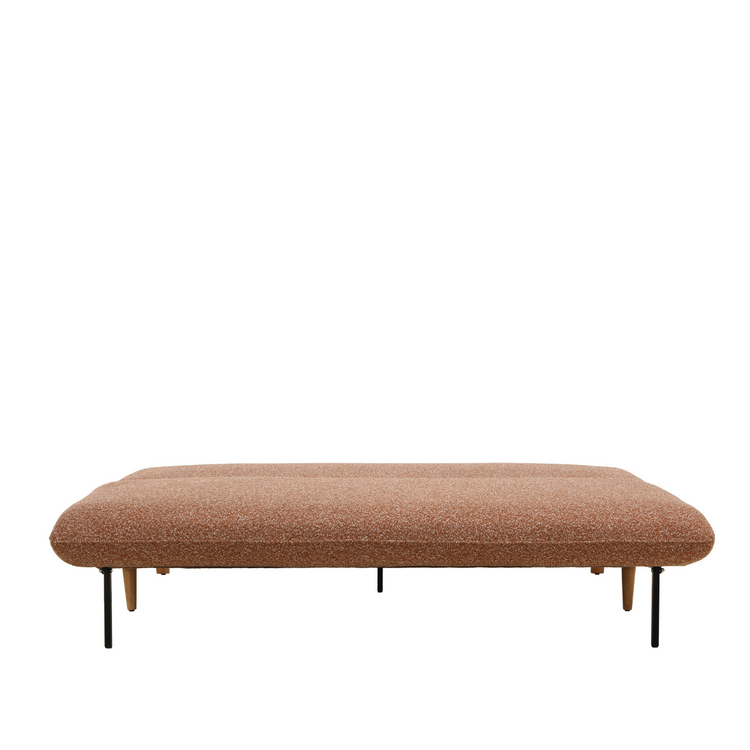 Schlafsofa 2-Sitzer Lauri Bouclé Melange terrakotta